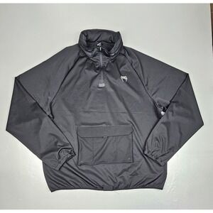 Venum Cargo Hoodie Mens 2XL Black Half-Zip Lightweight‎ Performance Athletic